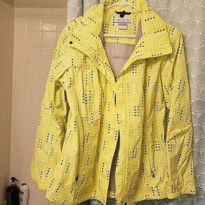 EUC yellow Columbia Omni-Tech rain jacket XL